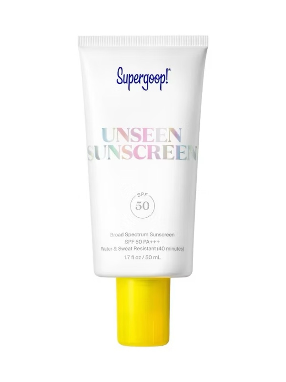 Supergoop! Unseen Screen, Broad spectrum SPF 50, 73.9ml, NWOB, Expires 10/26